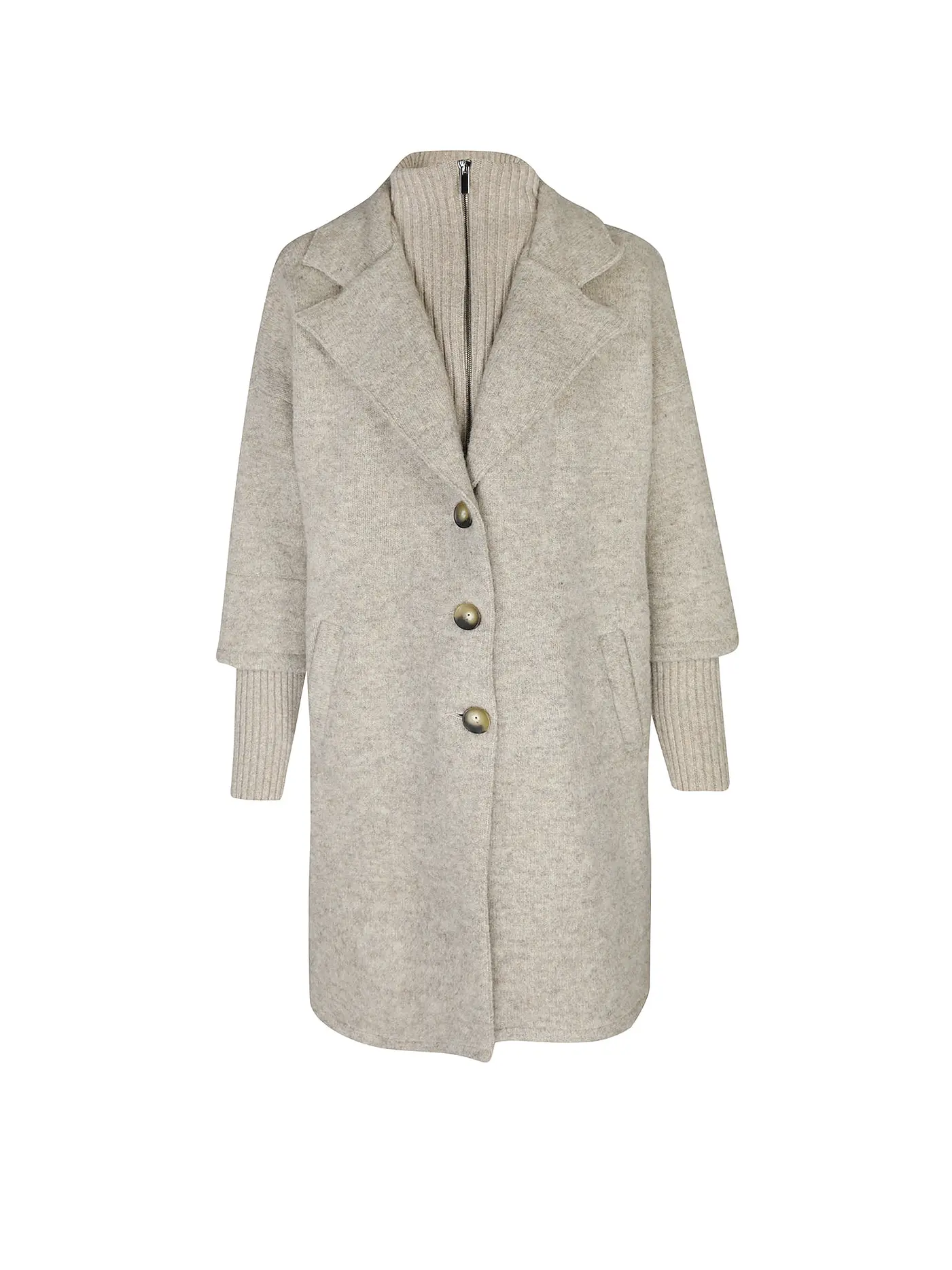 STAPF | Wollmantel Relaxed Fit ANIELA | beige